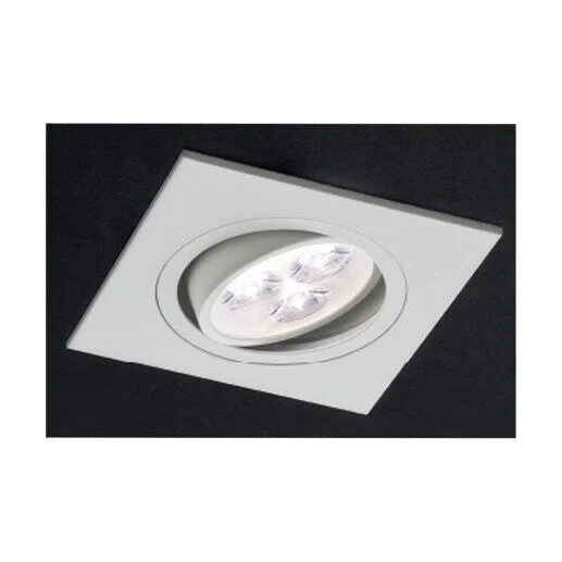Spot LED incastrat MT 116 70318, 3W, lumina neutra, orientabil, alb mat