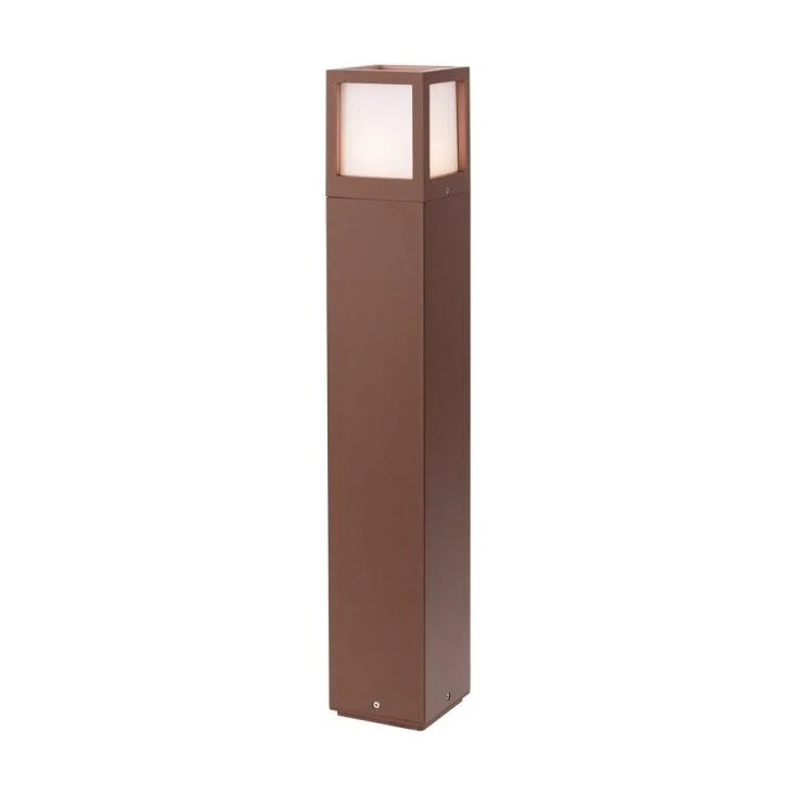 Stalp pentru exterior Brick din aluminiu culoare ruginie 9645 Redo Outdoor