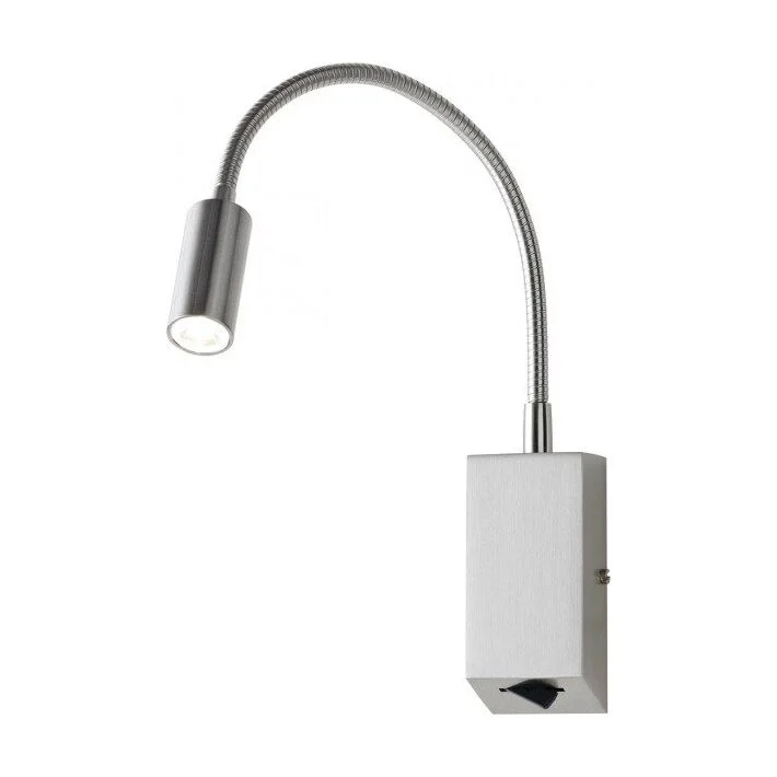 Aplica Hello echipata LED structura metal nichel mat 01-1195 Redo