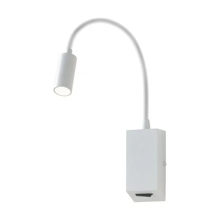 Aplica Hello echipata LED structura metal alb mat 01-1193 Redo