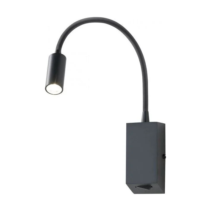 Aplica Hello echipata LED structura metal negru mat 01-1194 Redo