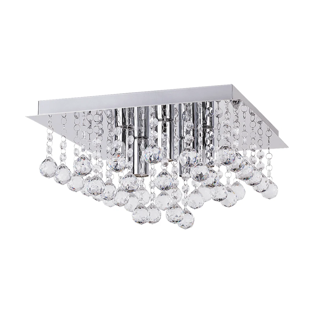 Plafoniera Corinna structura din metal si elemente decorative din cristal acrilic 2618 Rabalux