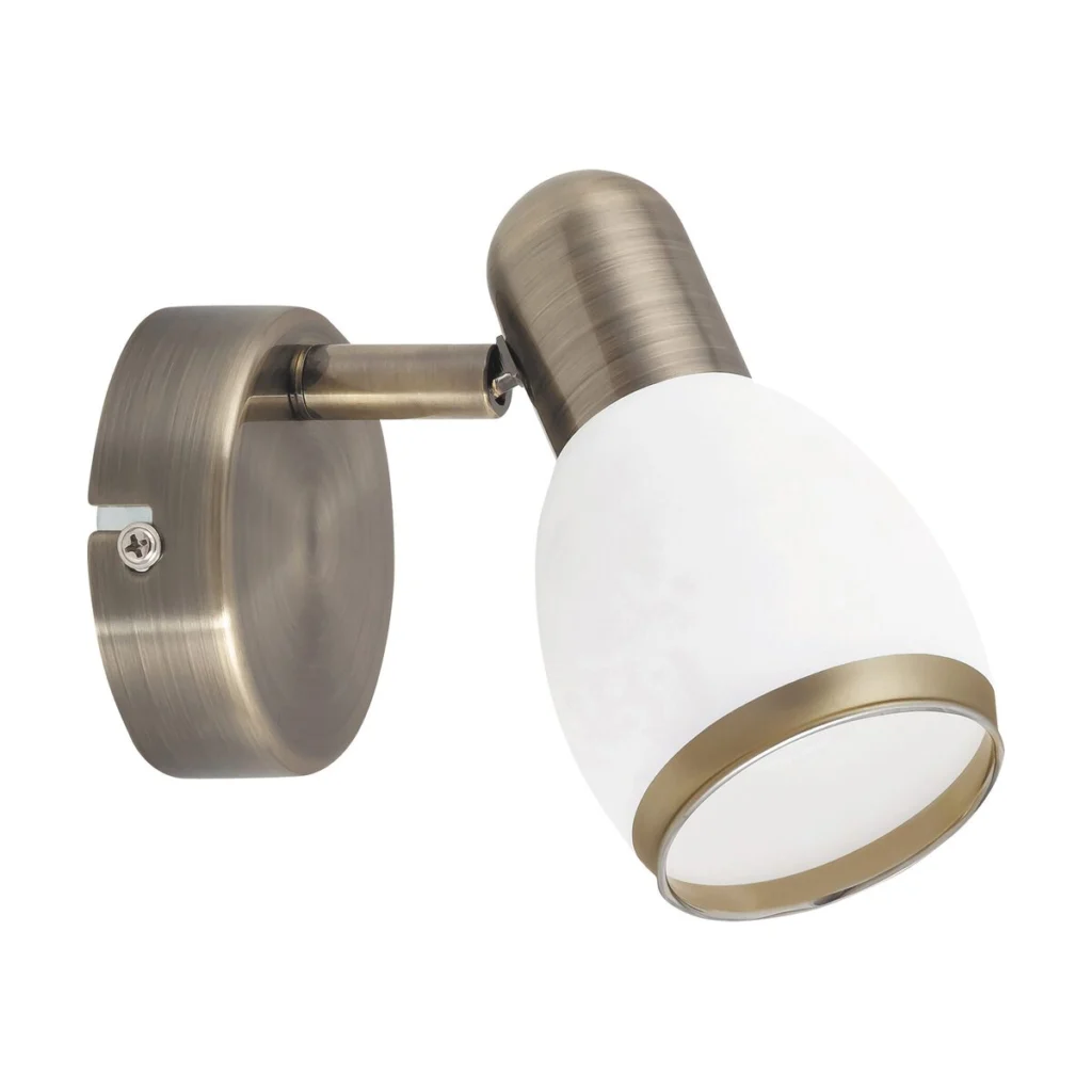 Aplica Elite cu structura metalica bronz si abajur de sticla 5970 Rabalux