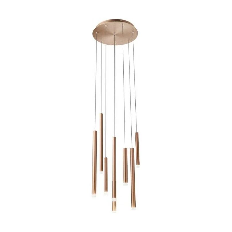 Lustra Redo Madison cupru mat LED 32W 2176 lumeni alb cald 3000K 40 cm 01-2051
