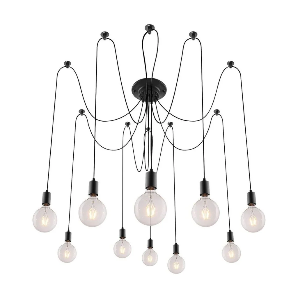 SUSPENSIE PLASTIC NEGRU MAT CASPAR 2224 INDUSTRIAL&NORDIC RABALUX