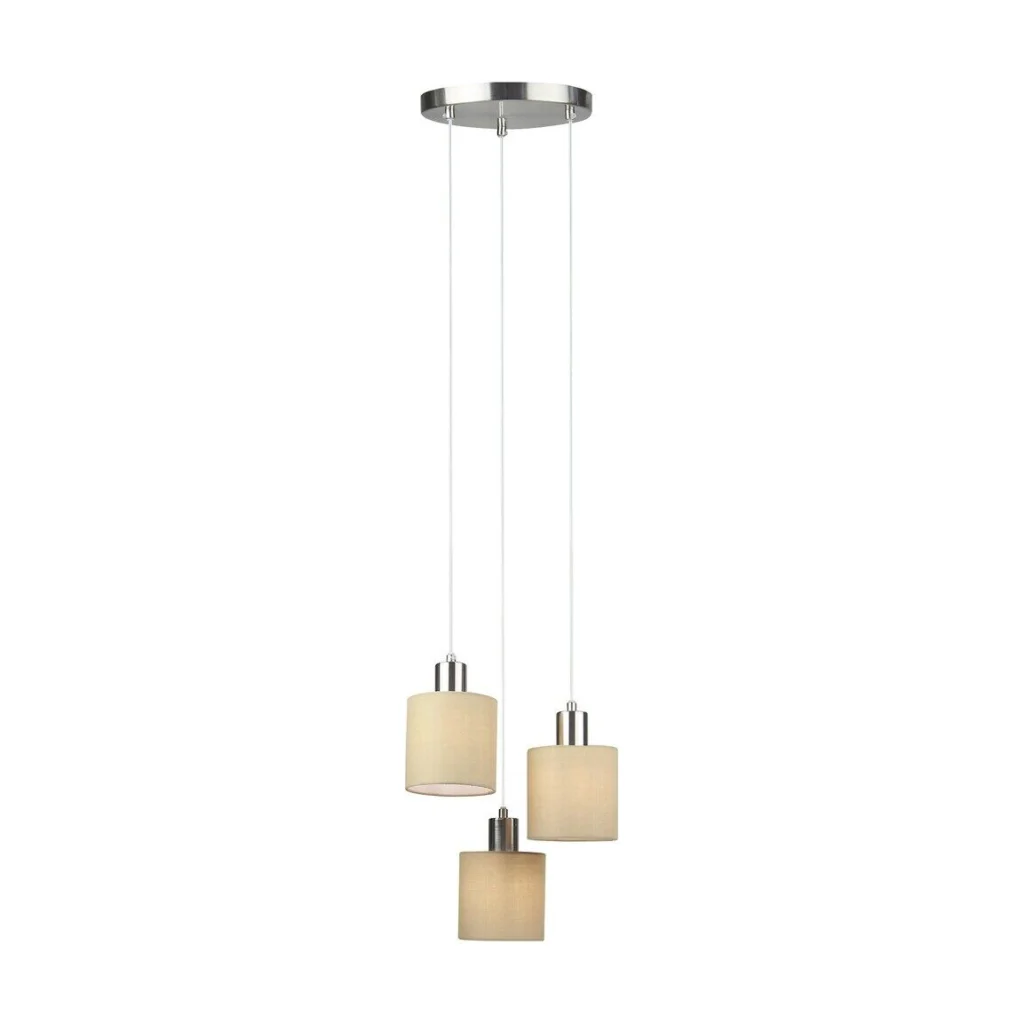 PENDUL STRUCTURA METALICA CU ABAJUR TEXTIL NATINA 5012 RABALUX