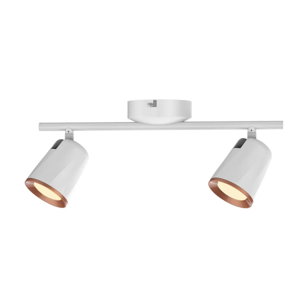 PLAFONIERA CU DOUA ELEMENTE DIN METAL ALB SOLANGE 5046 RABALUX