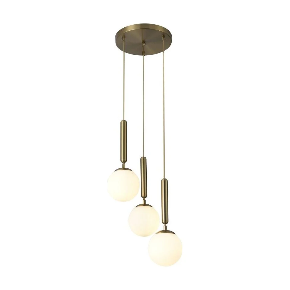 PENDUL TRIPLU DIVINA ABAJUR ALB 5353 RABALUX
