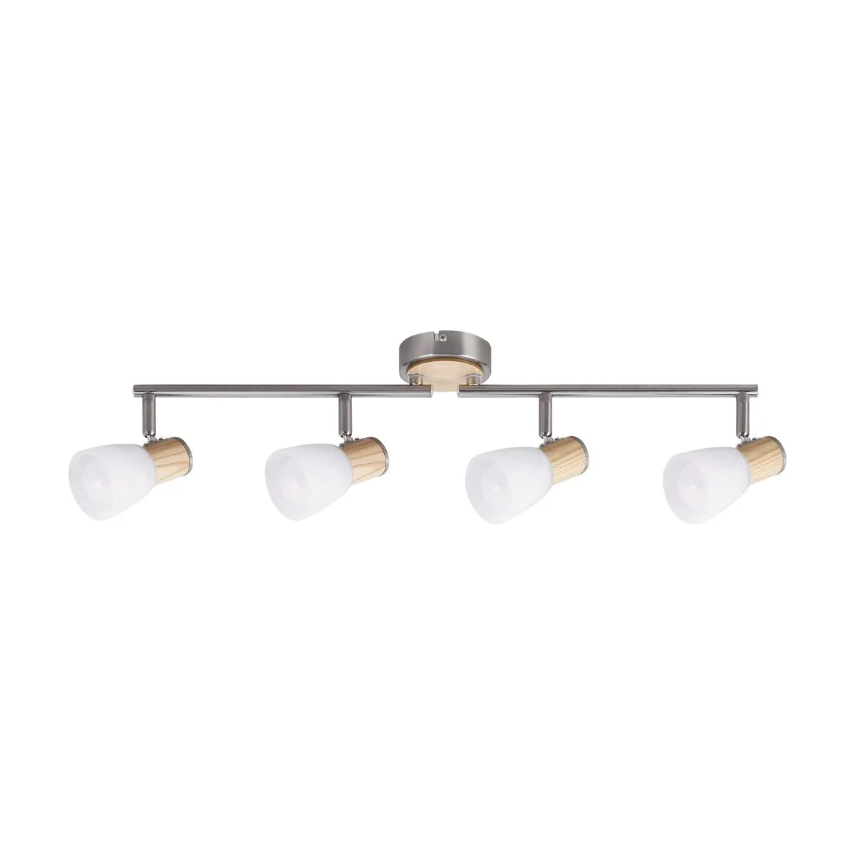 PLAFONIERA METAL/LEMN CU ABAJUR DIN STICLA GAVIN 6489 INDUSTRIAL&NORDIC RABALUX