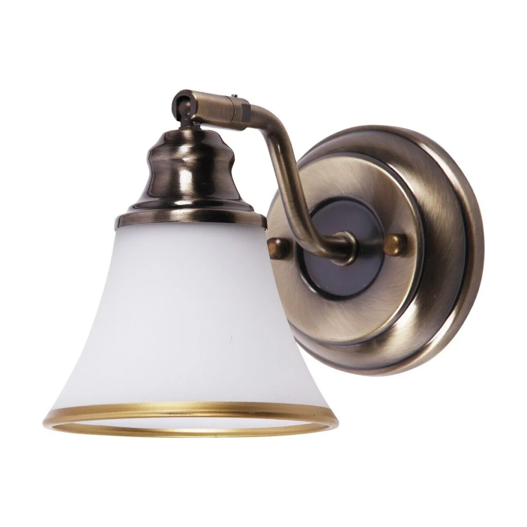 LAMPA DE PERETE BRONZ CU ABAJUR DE STICLA GRANDO 6545 RABALUX