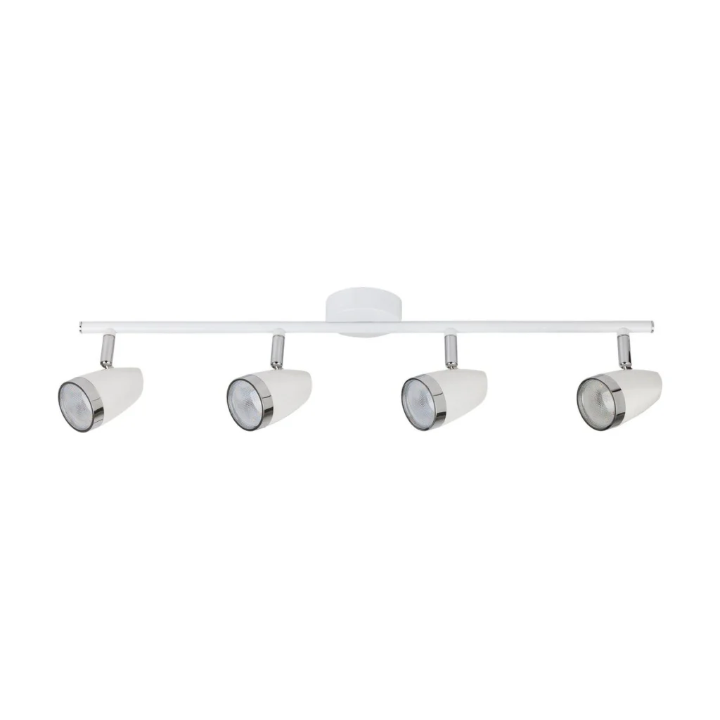 PLAFONIERA CU PATRU ELEMENTE DIN METAL/PLASTIC ALB KAREN 6669 RABALUX