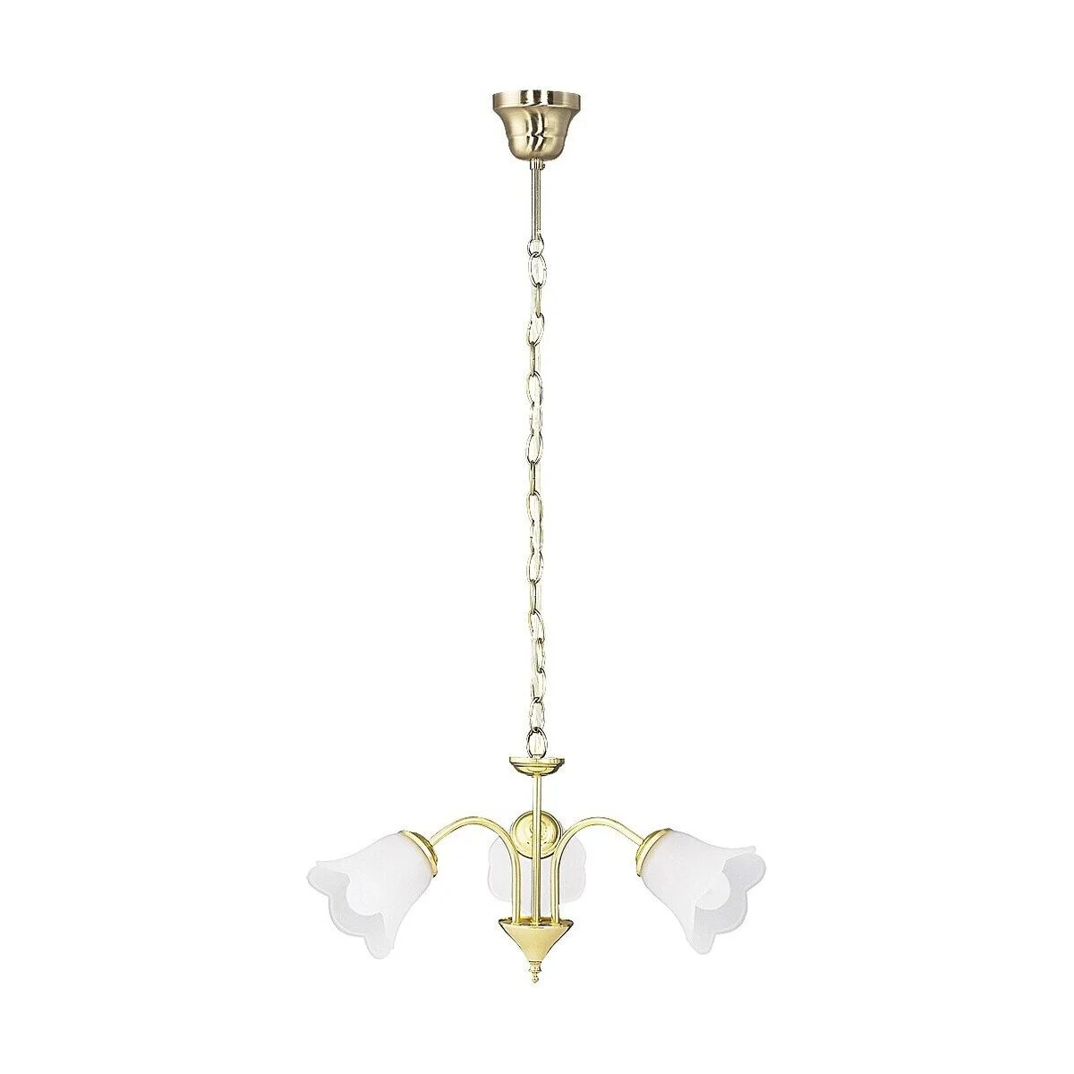 CANDELABRU DIN METAL AURIU CU ABAJUR DIN STICLA RAFAELLA 7233 RABALUX