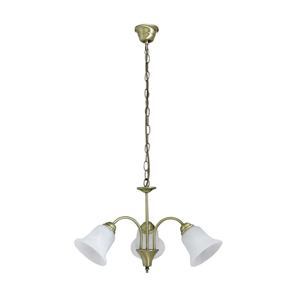 CANDELABRU CLASIC BRONZ CU ABAJUR DIN STICLA FRANCESCA 7373 RABALUX