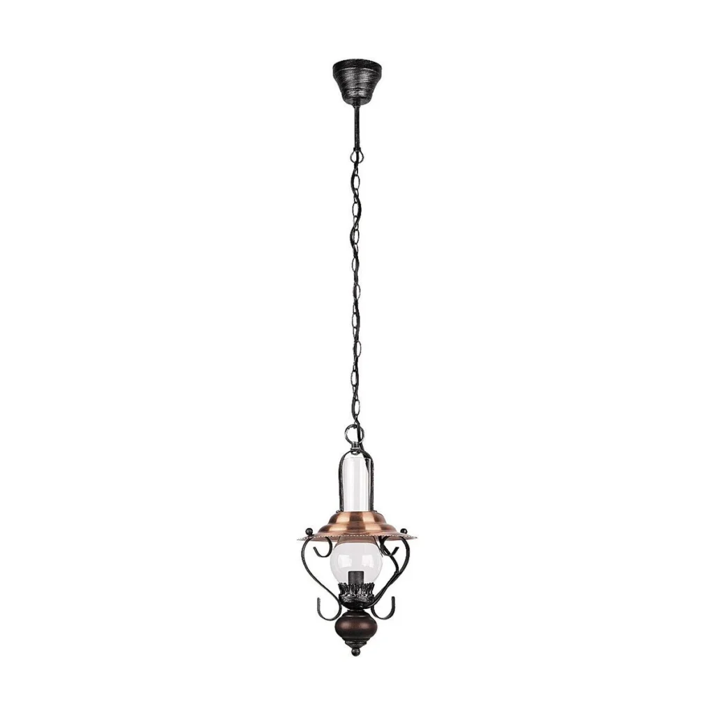 PENDUL METALIC CU ABAJUR TRANSPARENT ENNA 7869 RABALUX