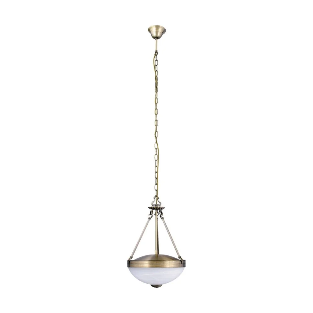 CANDELABRU BRONZ CU ABAJUR DIN GEAM ALABASTRU ALB MARLENE 8547 Rabalux