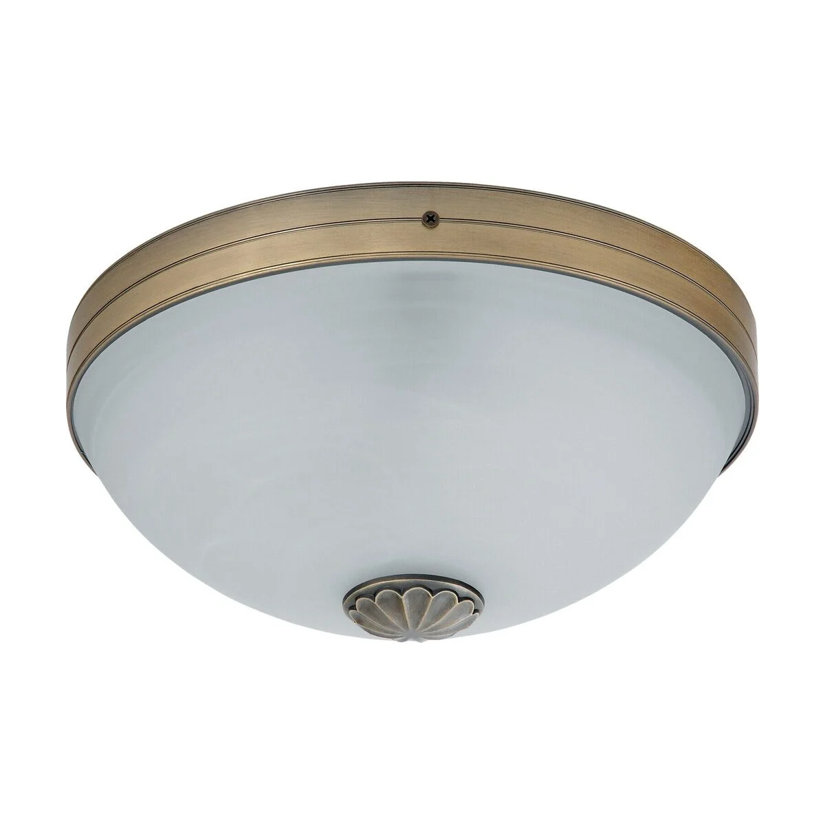 PLAFONIERA CLASICA BRONZ CU ABAJUR ALABASTRU ALB ORCHIDEA 8558 RABALUX