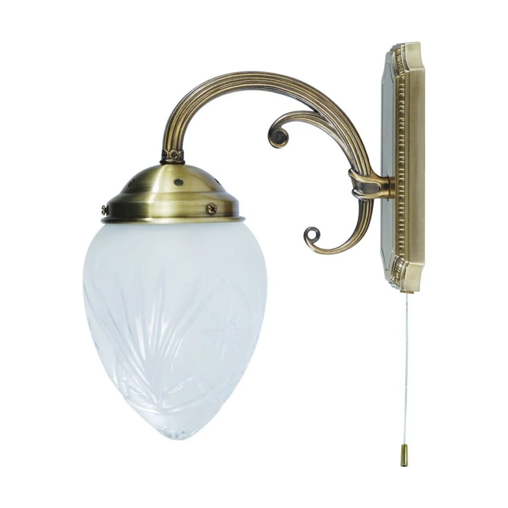 LAMPA DE PERETE CLASICA BRONZ CU ABAJUR DIN STICLA ANNABELLA 8631 RABALUX