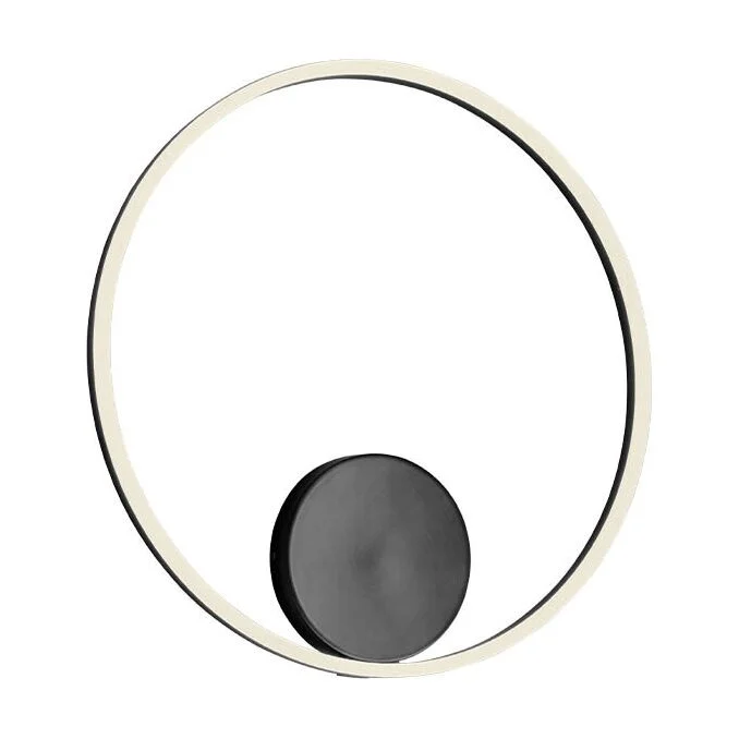 Aplica structura din aluminiu si metal vopsita negru mat ORBIT 01-1957