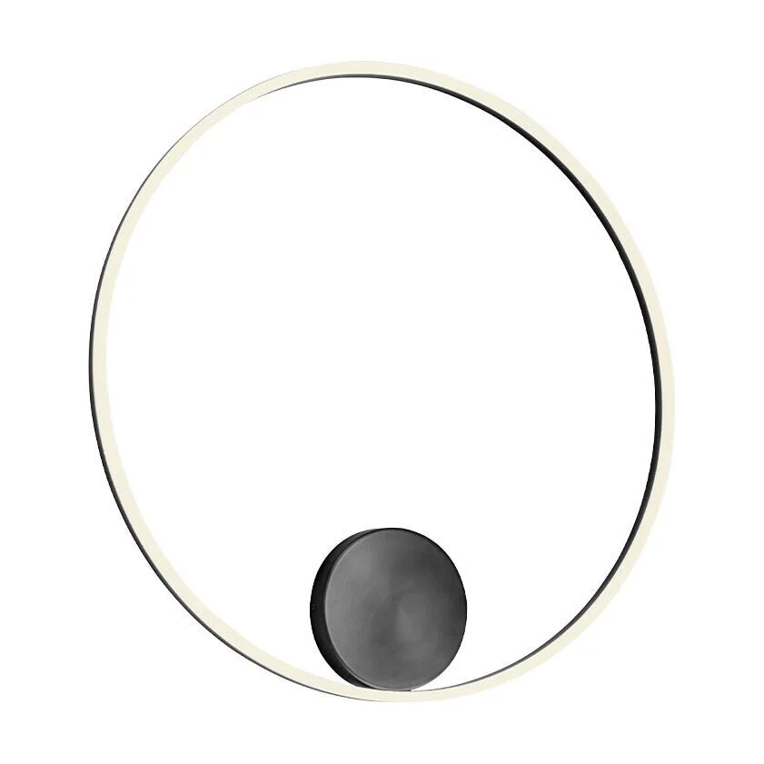 Aplica structura din aluminiu si metal vopsita negru mat ORBIT 01-1959