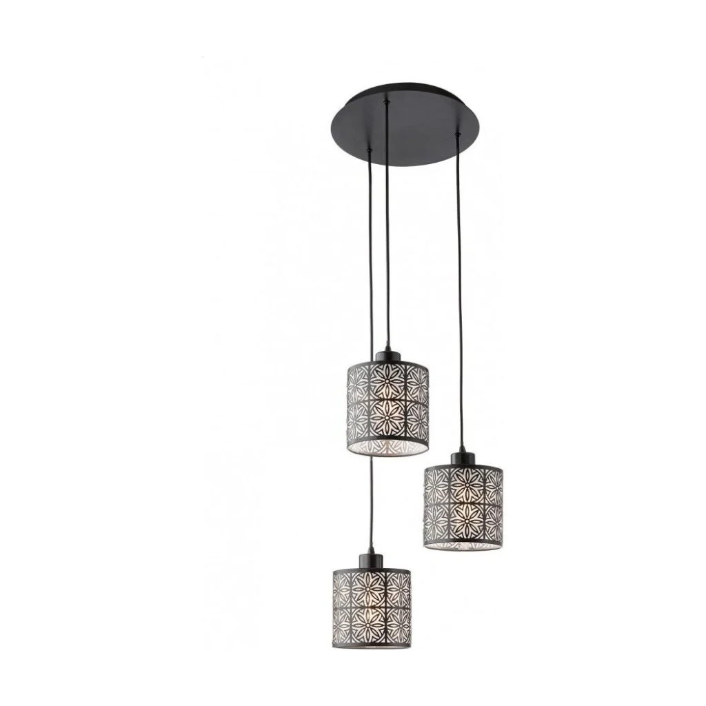 Suspensie Vanilla Bk 01-1172, 3 x E27, neagra