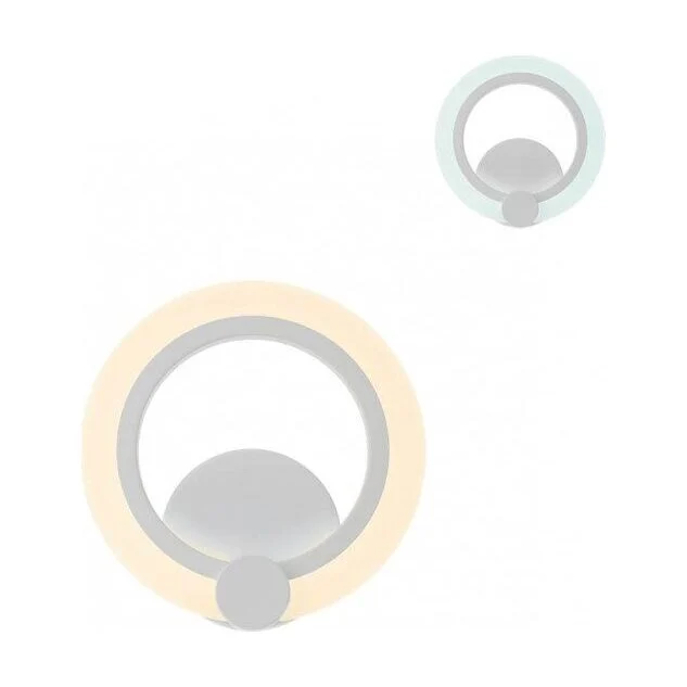 Aplica LED Mercury SWH 01-1762, 12W, 1098lm, lumina calda / rece, alb mat