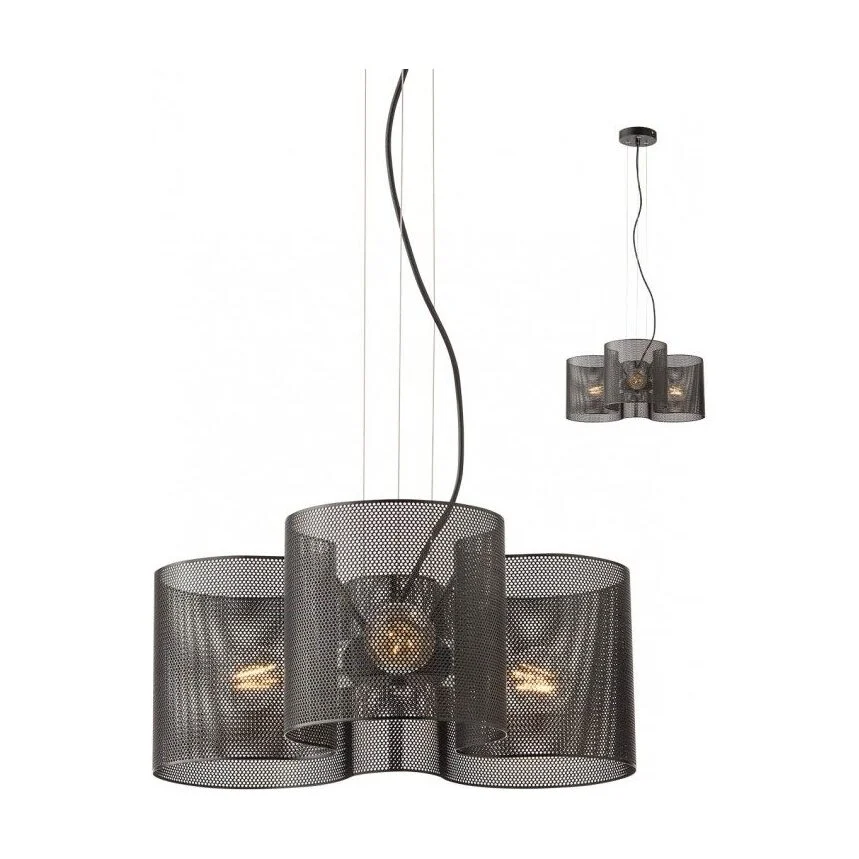 Lustra Formi 01-1990, 3 x E27, neagra