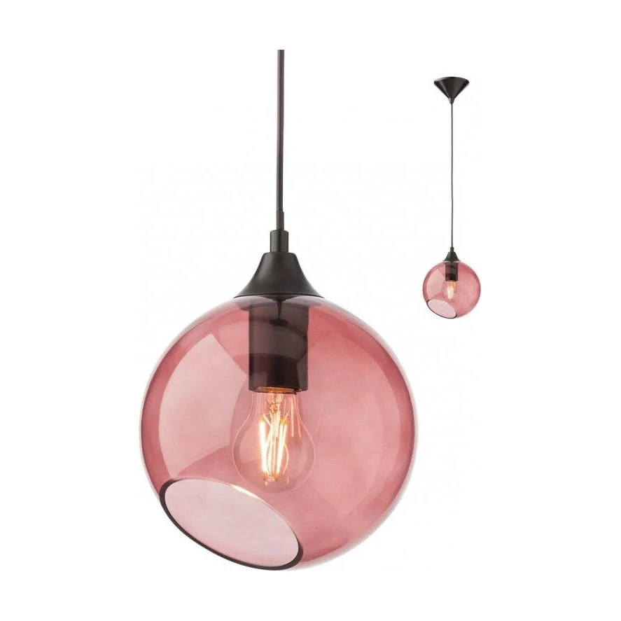 Suspensie Nido 01-2325, 1 x E27, negru + rosu