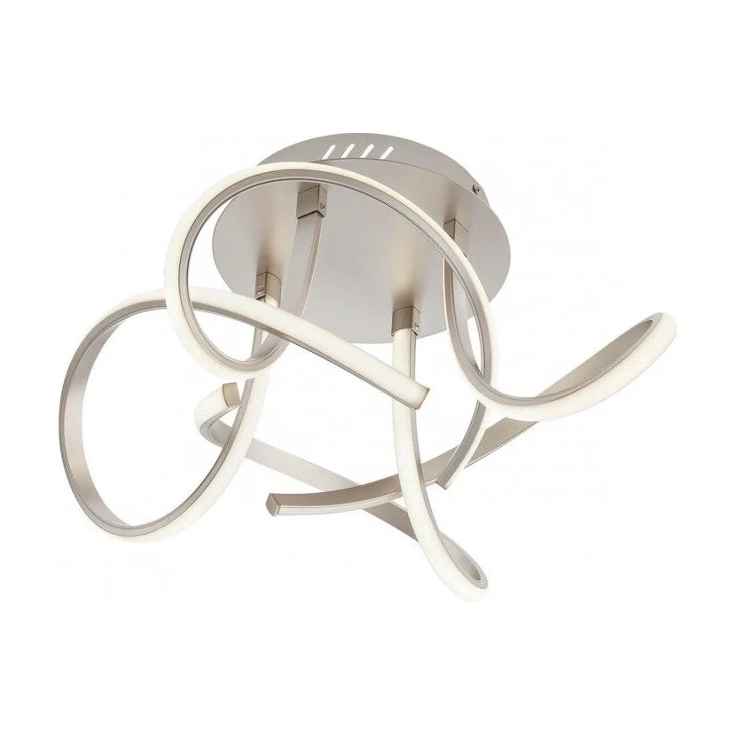 Plafoniera LED Cigno 01-2346, 55W, 4867lm, lumina neutra, champagne + opal