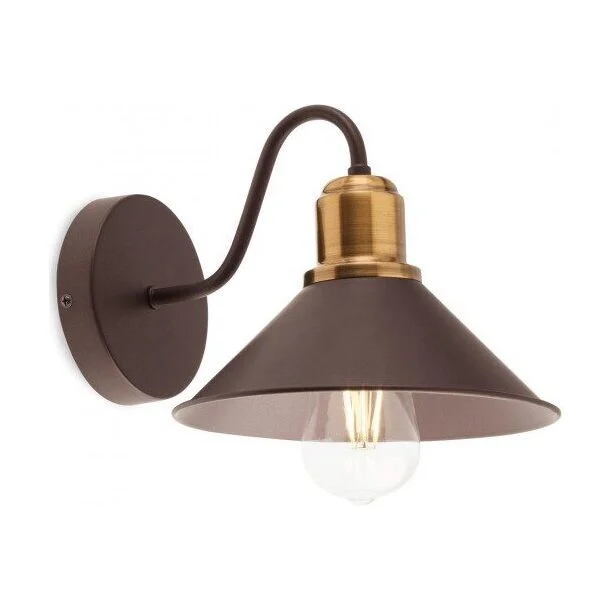 Aplica Verner 02-934, 1 x E27, maro mat