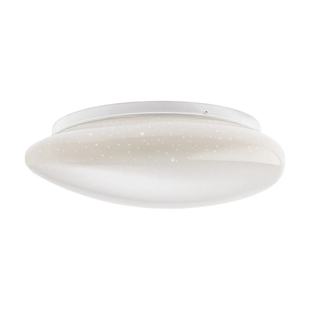 Plafoniera LED Dreamer 05-906, 18W, 1200lm, lumina neutra, alb cu efect de sclipire