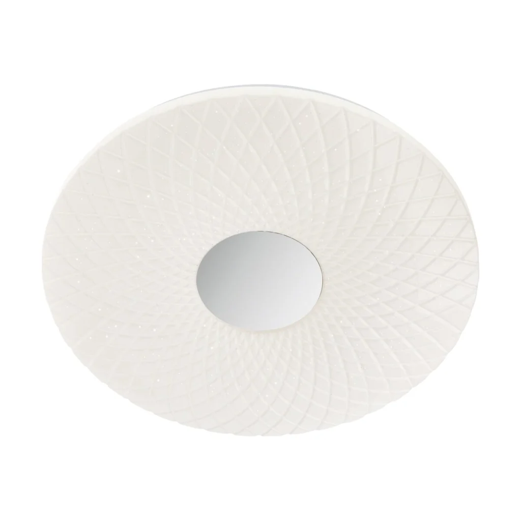 Plafoniera LED Flora 05-856, 24W, alb cu efect de sclipire