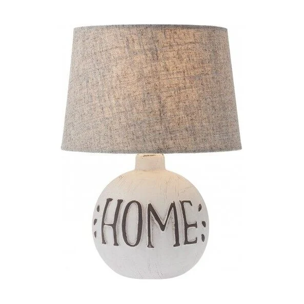 Veioza Home 01-1373, 1 x E14, bej + alb Smarter