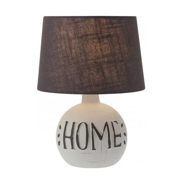 Veioza Home 01-1374, 1 x E14, maro + gri Smarter