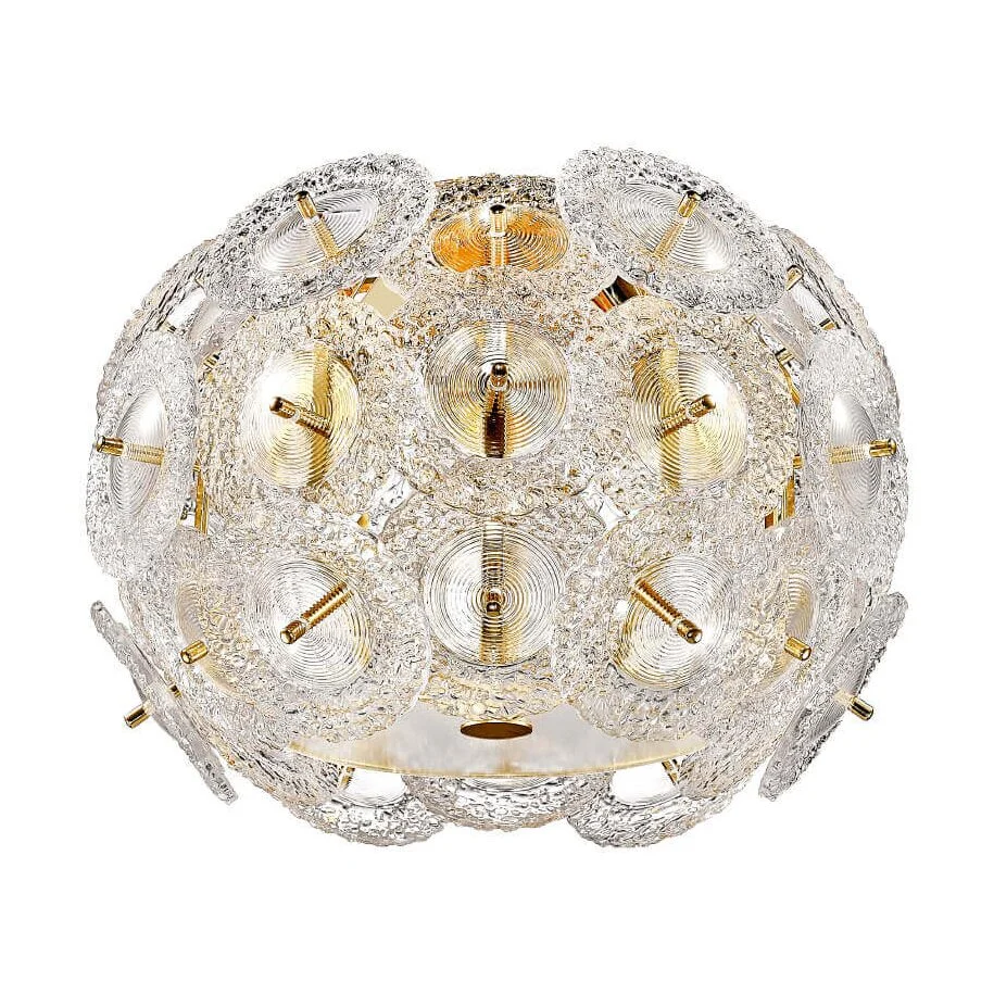 Plafonieră EXPLOSIVE PL3 gold & alb KLAUSEN Charm Collection