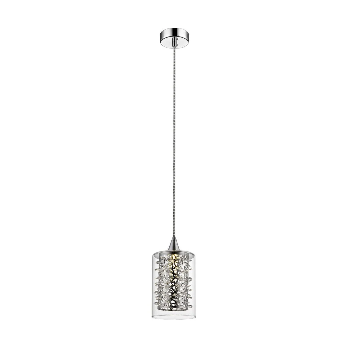 Suspensie FOREST SP1 crom & transparent KLAUSEN Charm Collection