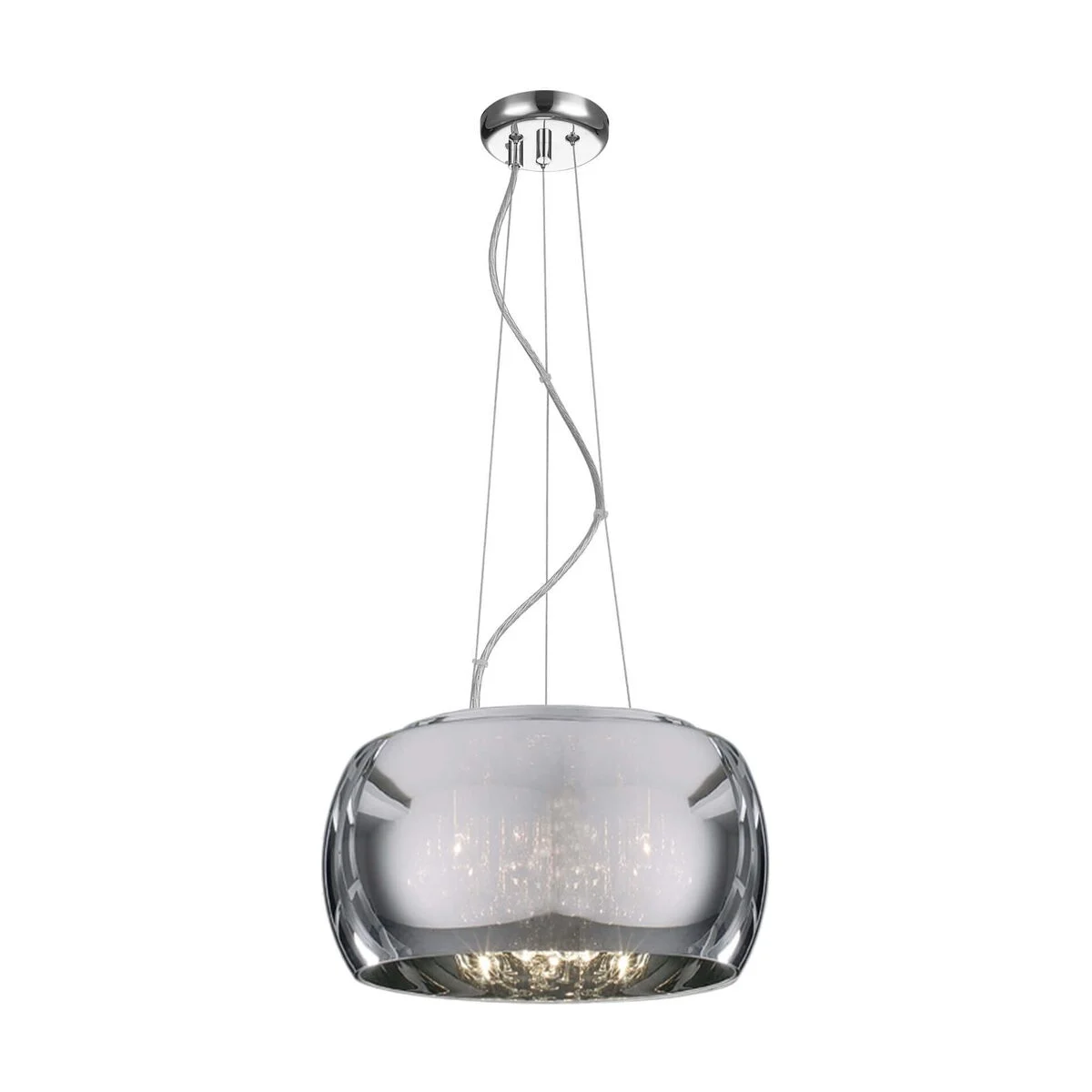 Suspensie ORCHIDE SP5 smoke & crom KLAUSEN Charm Collection