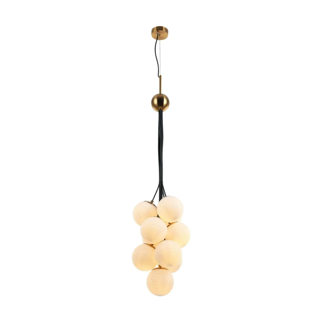 Suspensie GRAPES 10 alb opal KLAUSEN Timeless Collection