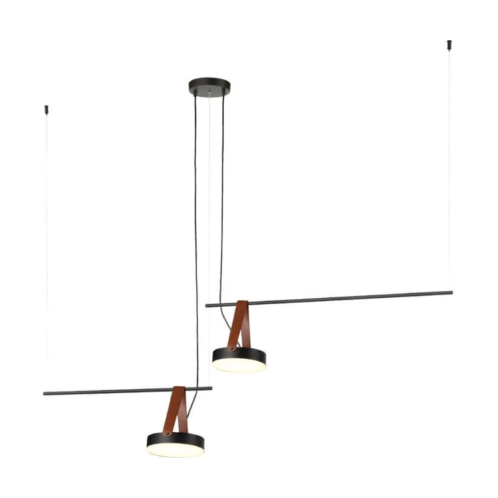 Suspensie SPECTRUM 2 negru & maro KLAUSEN Scandi Collection
