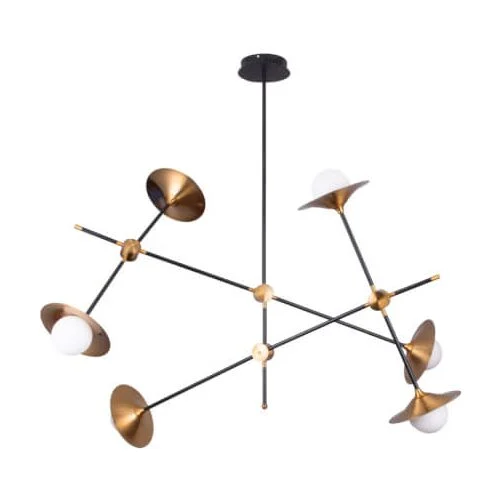 Suspensie TROMPETS 6 negru & gold 106000 KLAUSEN STATEMENT COLLECTION
