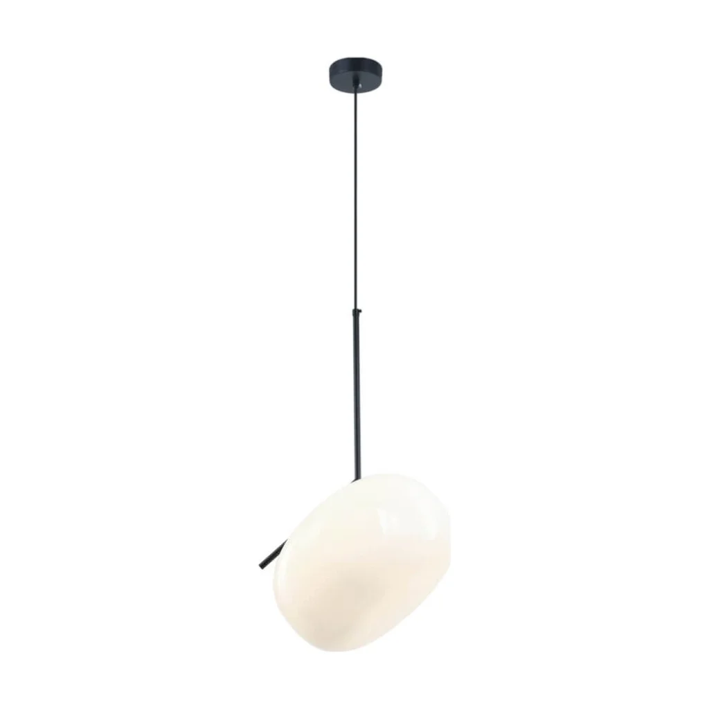 Suspensie VESTA SP1 alb opal & negru 111017 KLAUSEN Timeless Collection