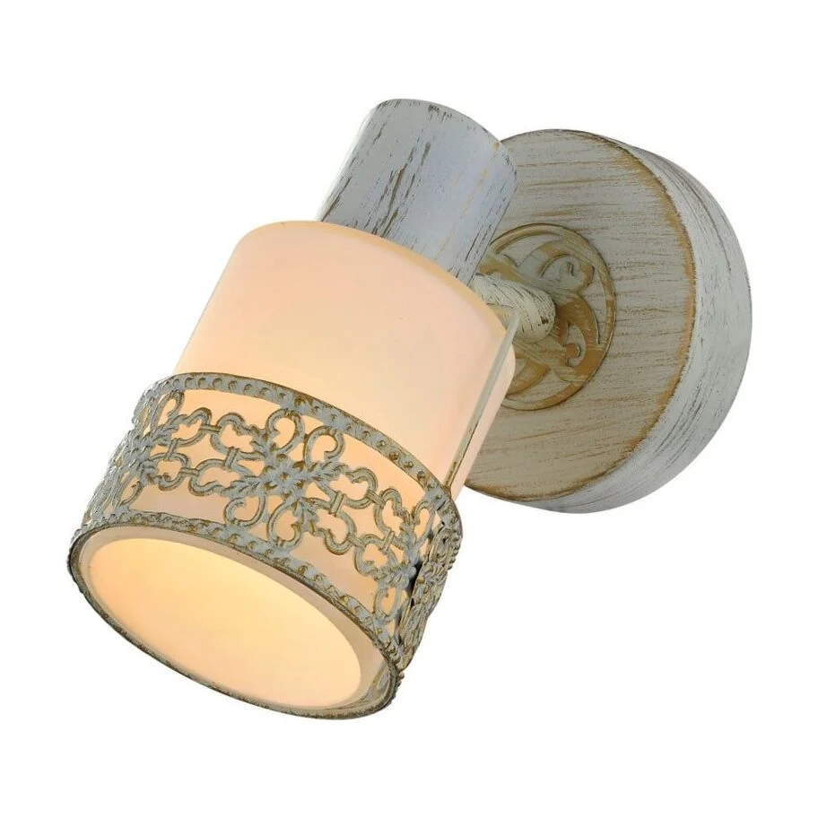 Aplica Romantik KL 9138, 1 x E14, alb antic + alb KLAUSEN