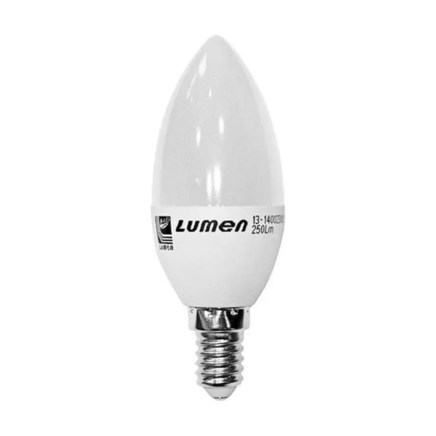 Bec LED lumanare  alb mat cald 3000K 800 lm 13-1402800