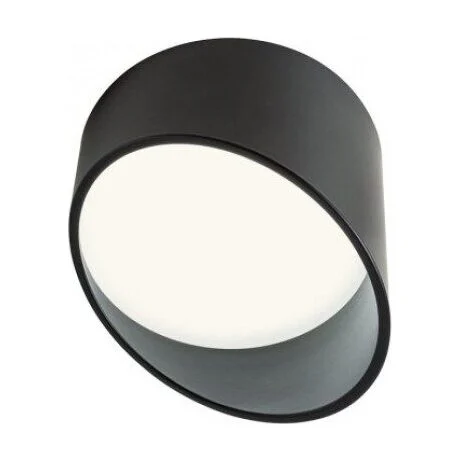 Plafoniera Redo moderna Uto negru mat 14 cm 18W 1278 lumeni alb cald 3000K