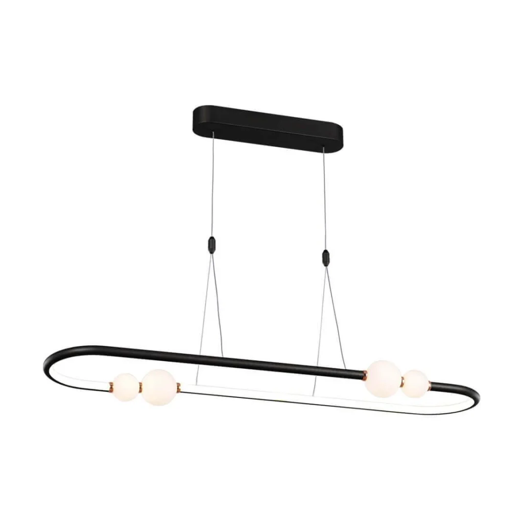 Suspensie JUNIPER negru mat & auriu & alb Klausen