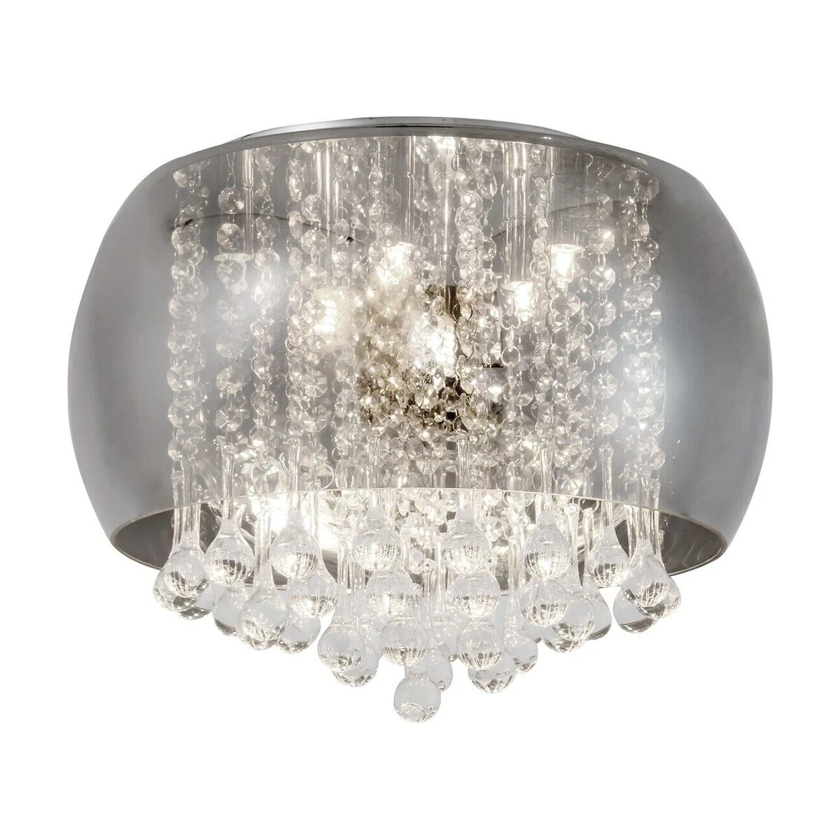 Plafoniera Ninelle crom sticla fumurie 6xG9 3598 Rabalux