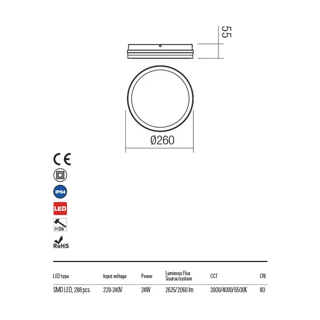 Plafoniera pentru exterior ISOLA 90290 Redo Outdoor