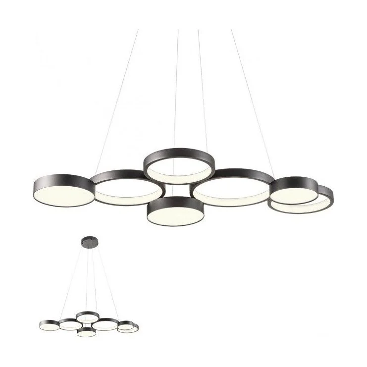 Lustra LED Cronos Neagra 65W 3000K 01-2547 Redo