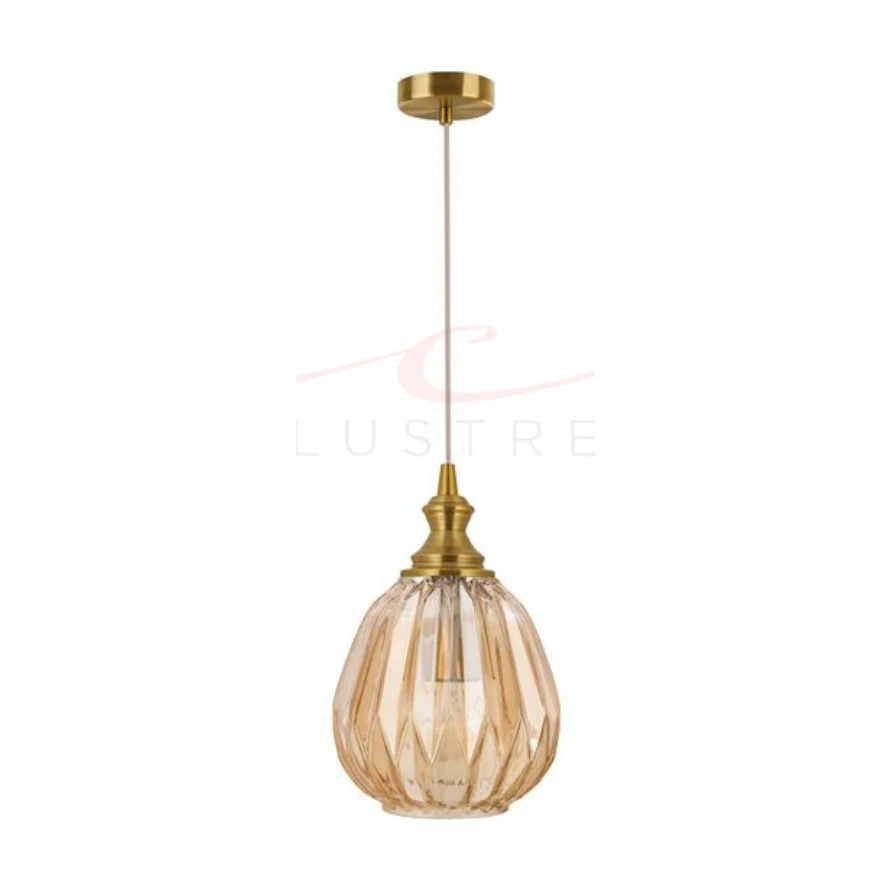 Pendul Vintage din Sticla ZARLEY Champagne 9066102 Nova Luce
