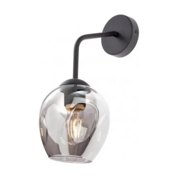 Aplica interior Pierce E27 negru-fumuriu 01-2618 Smarter