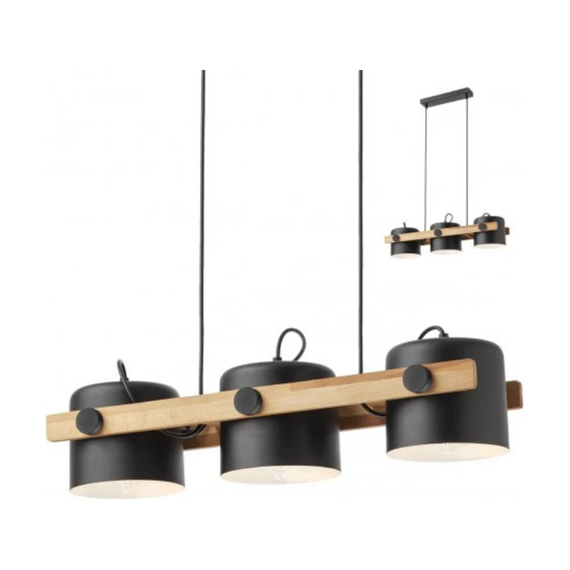 Suspensie Pooh 01-2403 3 x E27 neagra Smarter